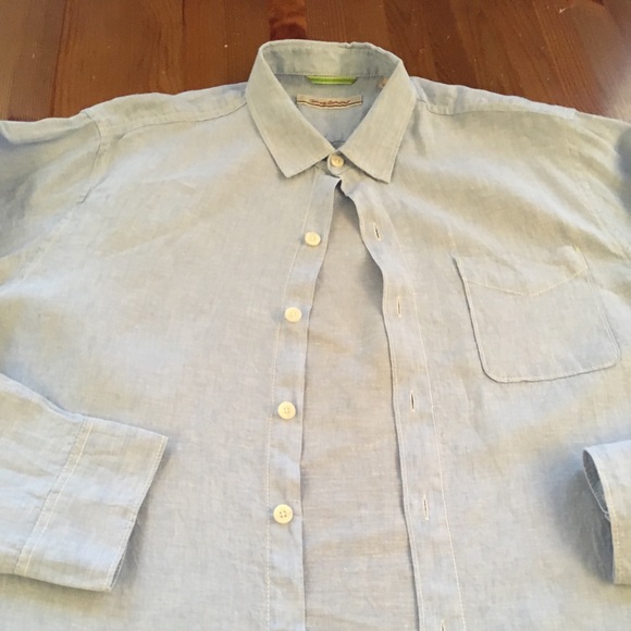 Tommy Bahama linen Button Down - Picture 2 of 8